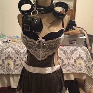 NWOT Lingerie maid outfit bundle bondage